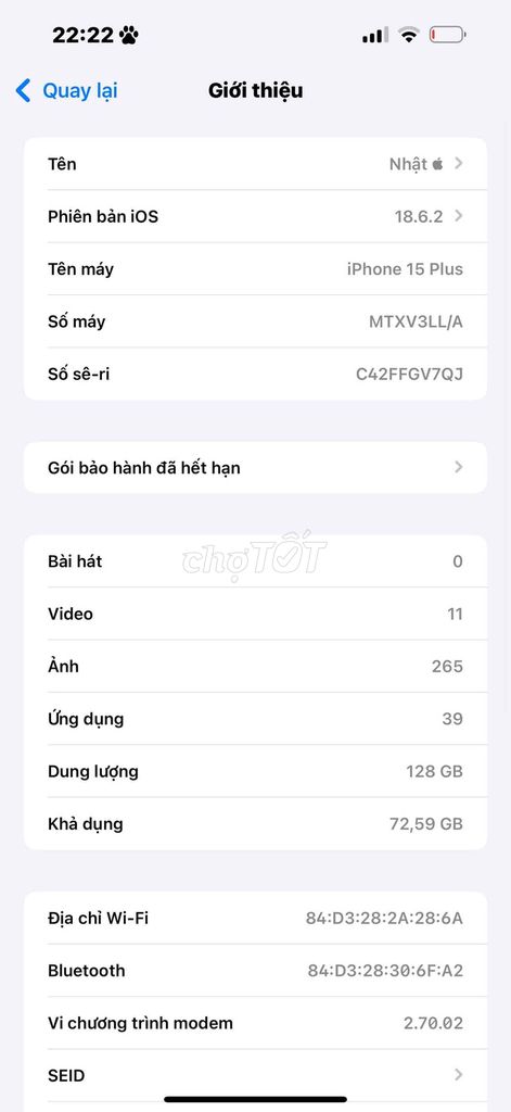 iPhone 15 Plus 128GB. Mua bán Điện thoại tại Thành phố Huế Thừa Thiên Huế được đăng bởi Nhật hình 1