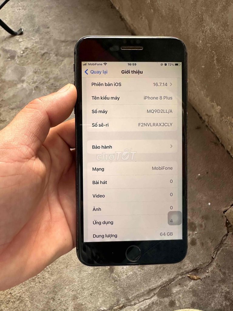 iphone 8plus. Mua bán Điện thoại tại Huyện Châu Thành Bến Tre được đăng bởi Quoc Ky hình 1
