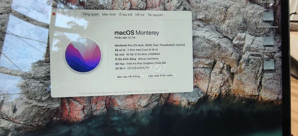 MacBook Pro TouchBar 2020/core I5/ram16gb/ssd512. Mua bán Laptop tại Thành phố Buôn Ma Thuột Đắk Lắk được đăng bởi Anh Hào 60 hình 1