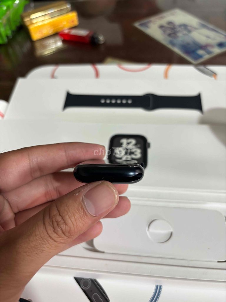Apple Watch S7 45mm Midnight. Mua bán Thiết bị đeo thông minh tại Quận Hoàng Mai Hà Nội được đăng bởi Đạt Đỗ hình 1