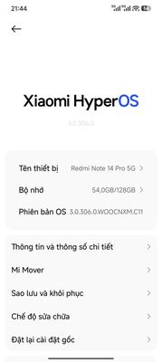 Xiaomi  Note 14 Pro 5G 8GB/128GB  zin đẹp, sạc zin