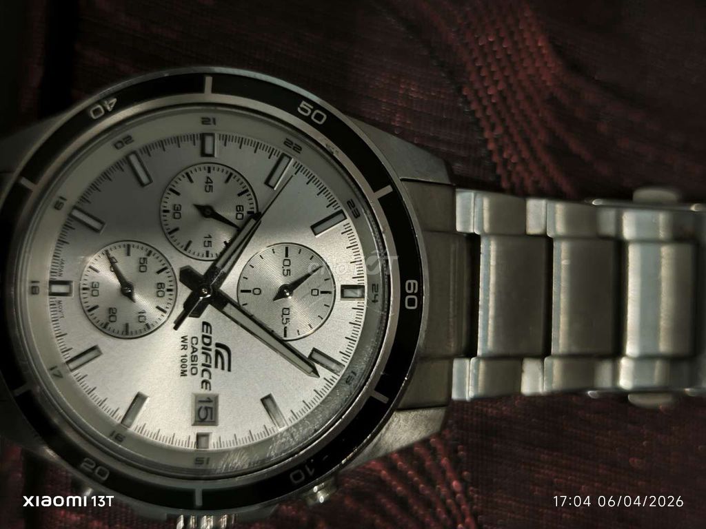 Đồng hồ Casio Edifice Bạc Nam. Mua bán Đồng hồ tại Thành phố Bến Tre Bến Tre được đăng bởi Chí Khải hình 1