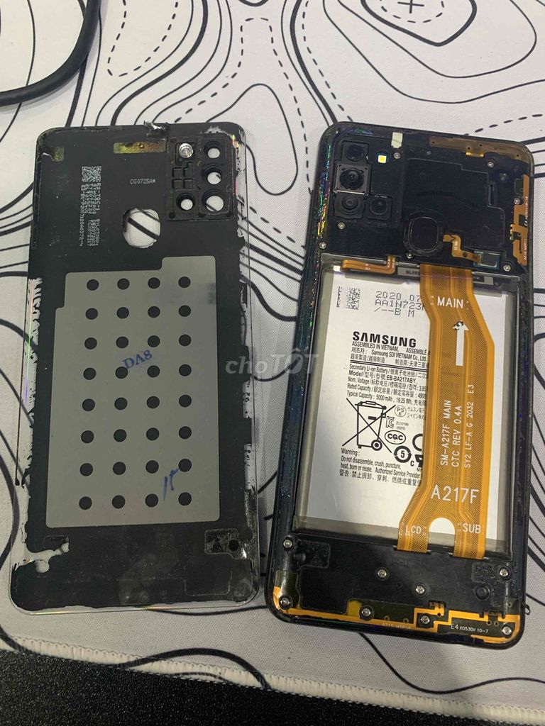 Samsung A21s hỏng màn, dính acc. Mua bán Điện thoại tại Huyện Thanh Oai Hà Nội được đăng bởi Đinh Gia Thái hình 1