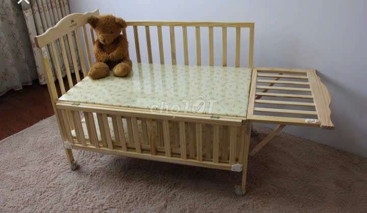 Giường cũi Mamago Oxford 162 Gỗ tự nhiên. Mua bán Mẹ và bé tại Huyện Bình Chánh Tp Hồ Chí Minh được đăng bởi Ngọc Tú hình 1