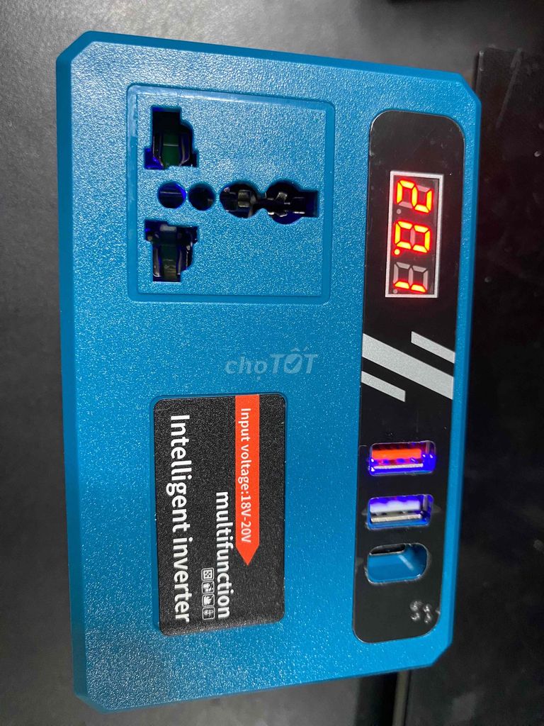 Bộ chuyển đổi nguồn MKT 21V sang 220V Xanh. Mua bán Phụ kiện (Màn hình, Chuột...) tại Huyện Hóc Môn Tp Hồ Chí Minh được đăng bởi Điện lạnh  Đóng các loại Pin hình 1
