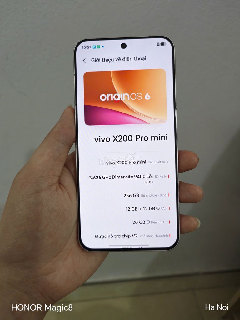 Vivo X200 pro mini 12+256Gb pin 96%. Mua bán Điện thoại tại Huyện Sóc Sơn Hà Nội được đăng bởi Vuong Xuan Hung hình 1
