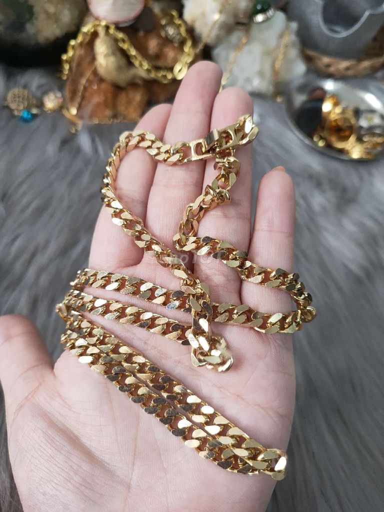 Dây chuyền Nam 18K GP Vàng. Mua bán Phụ kiện thời trang khác tại Thành phố Thủ Đức Tp Hồ Chí Minh được đăng bởi  chuyên hàng si nhật sĩ lẻ hình 1