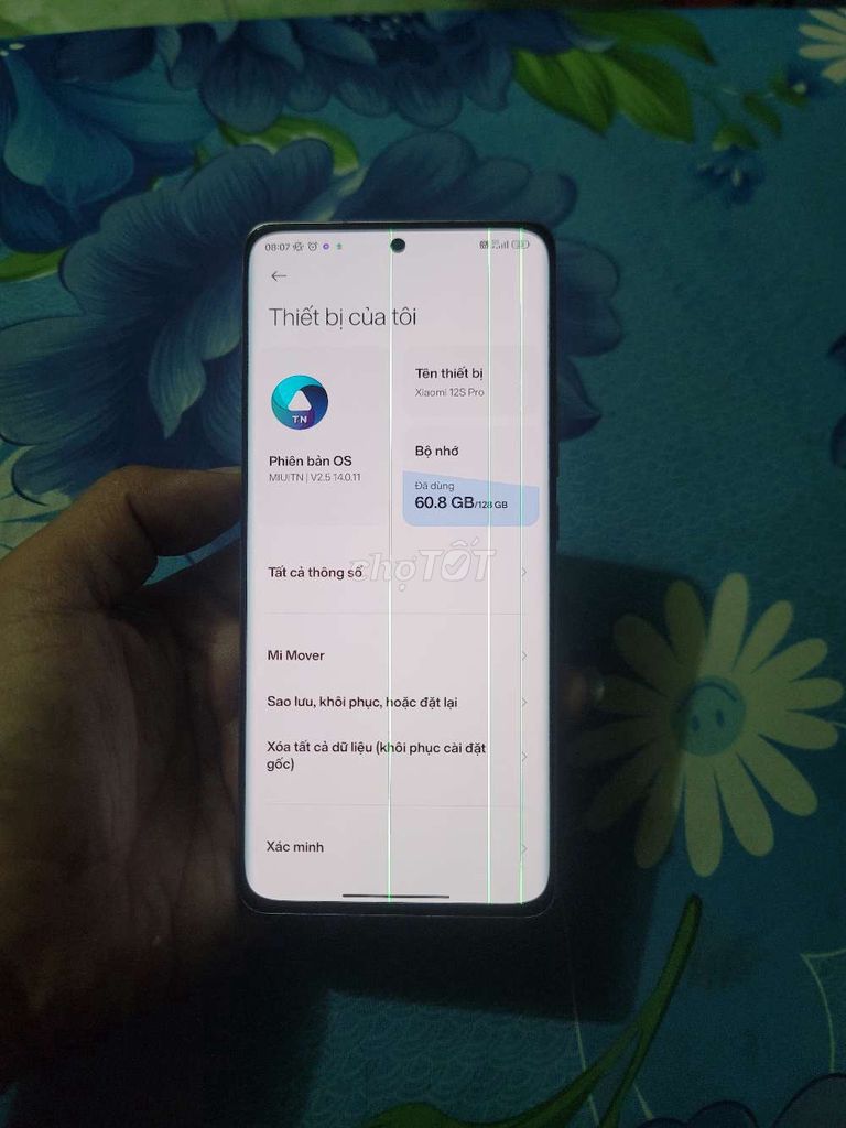 Mi 12S Pro 8/128 đã unlock