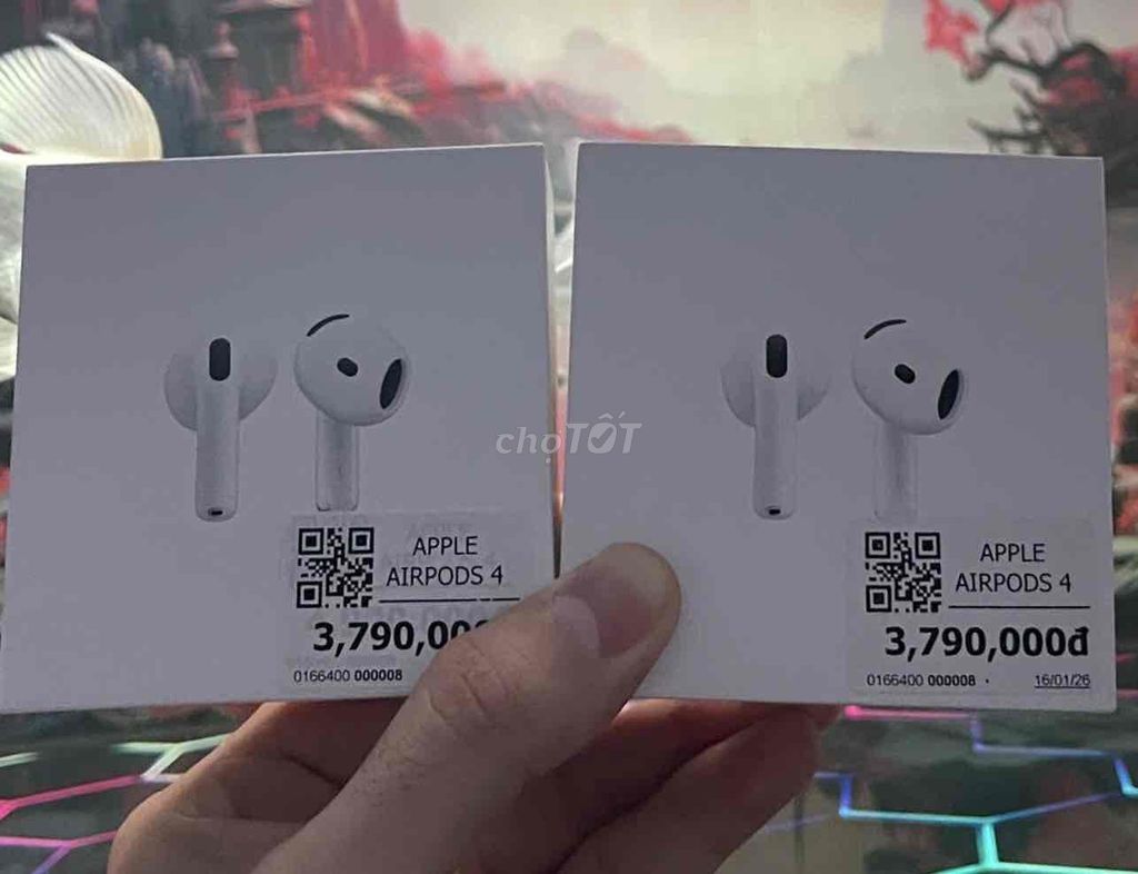 Apple AirPods 4 Trắng Mới chưa kích hoạt. Mua bán Tivi, Âm thanh tại Quận Ninh Kiều Cần Thơ được đăng bởi Phước Bán Điện Thoại Dạo hình 1