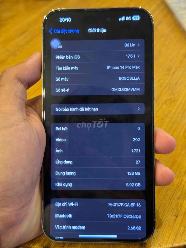 iPhone 14 Pro Max 128GB Vàng. Mua bán Điện thoại tại Thành phố Bà Rịa Bà Rịa - Vũng Tàu được đăng bởi lộc hình 1