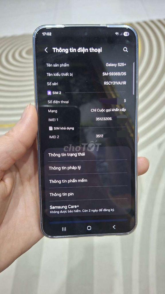 Samsung Galaxy S25 plus, 12/255g zin đẹp full cn.. Mua bán Điện thoại tại Huyện Gia Lâm Hà Nội được đăng bởi Hoàng Ngọc hình 1
