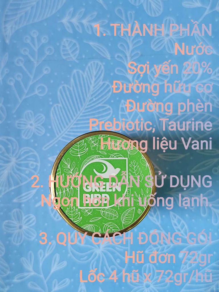 Yến dành cho trẻ em có bổ sung taurine.