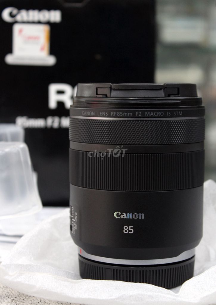 cần bán len canon 85 f2 RF đẹp fulbox