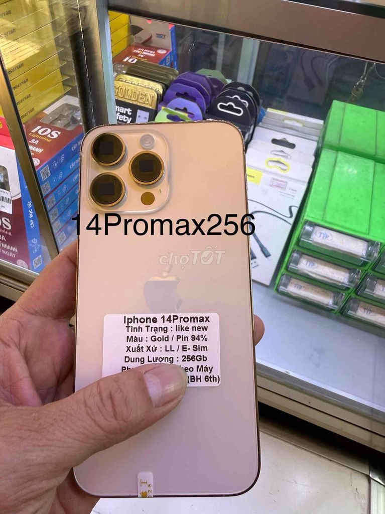 iPhone 14 Pro Max 256GB Vàng LL/E-Sim Như mới. Mua bán Điện thoại tại Quận 6 Tp Hồ Chí Minh được đăng bởi nguyễn thanh toàn hình 1