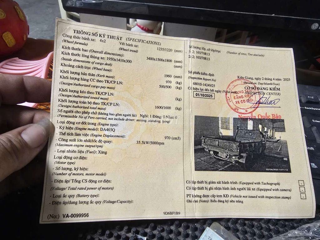 🔴 Ben 500kg 2013 mới đại tu.cần bán gấp... Mua bán Xe tải, xe ben tại Quận Cái Răng Cần Thơ được đăng bởi NGON lành hình 2