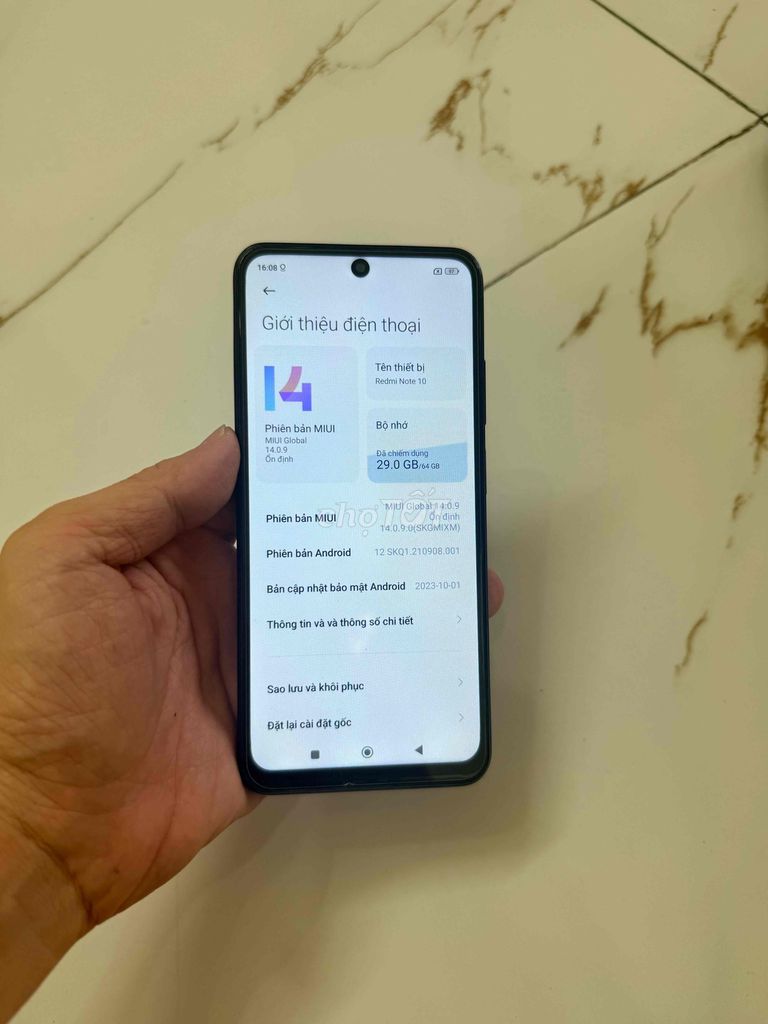 Bán Xiaomi Redmi Note10 màn thay vỏ đẹp pin 5000. Mua bán Điện thoại tại Quận Hà Đông Hà Nội được đăng bởi Mạnh Mobile hình 1