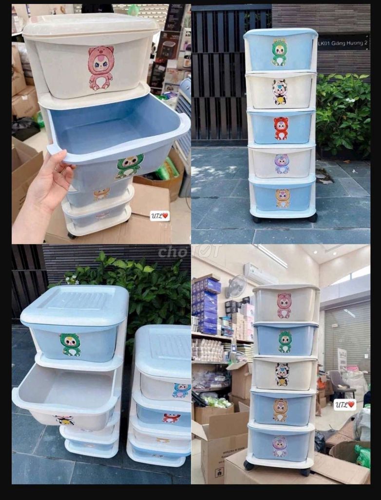 Tủ nhựa Baby Three 5 tầng giá 299k. Mua bán Tủ, kệ gia đình tại Quận Thanh Khê Đà Nẵng được đăng bởi Gia Dụng Thủy Lê hình 1