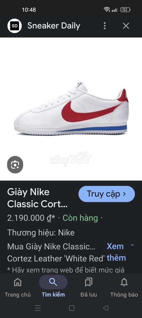 Nike kortez size 40 chính hãng mới 99% có ship cod