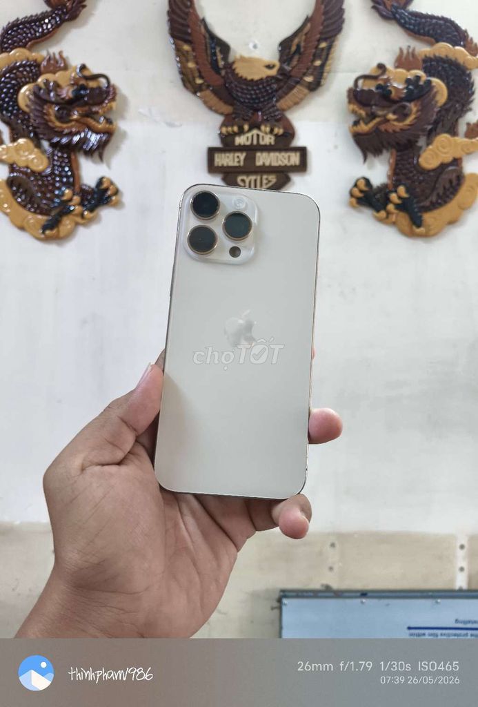 iPhone 16 Pro Max 128GB Vàng gl giao lưu . Mua bán Điện thoại tại Huyện Nhà Bè Tp Hồ Chí Minh được đăng bởi trường thịnh hình 1