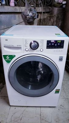 Máy giặt loại to LG + sấy 14kg, rẻ =1/2 mới