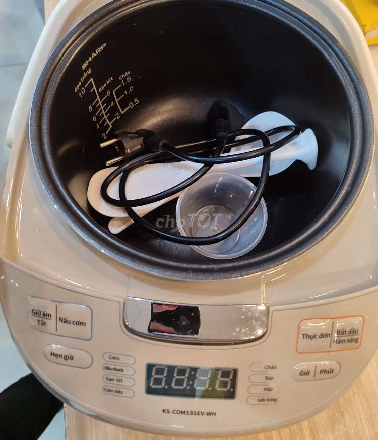 Nồi cơm điện tử Sharp KS-COM191EV-WH 1.8L