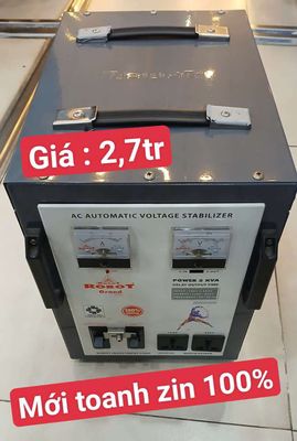 Ổn áp Robot 1 pha 5KVA 90 bảo hành tới 03/03/2028. Mua bán Đồ chuyên dụng, Giống nuôi trồng tại Thành phố Bến Tre Bến Tre được đăng bởi Hoàng