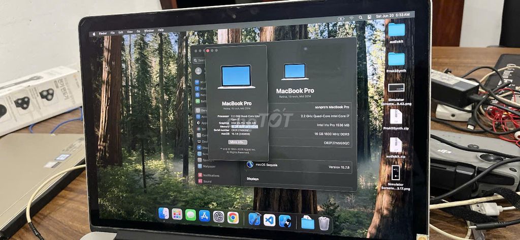 Apple MacBook Pro Retina i7 15 inch 16GB/256GB SSD. Mua bán Laptop tại Quận Nam Từ Liêm Hà Nội được đăng bởi phúc hình 1