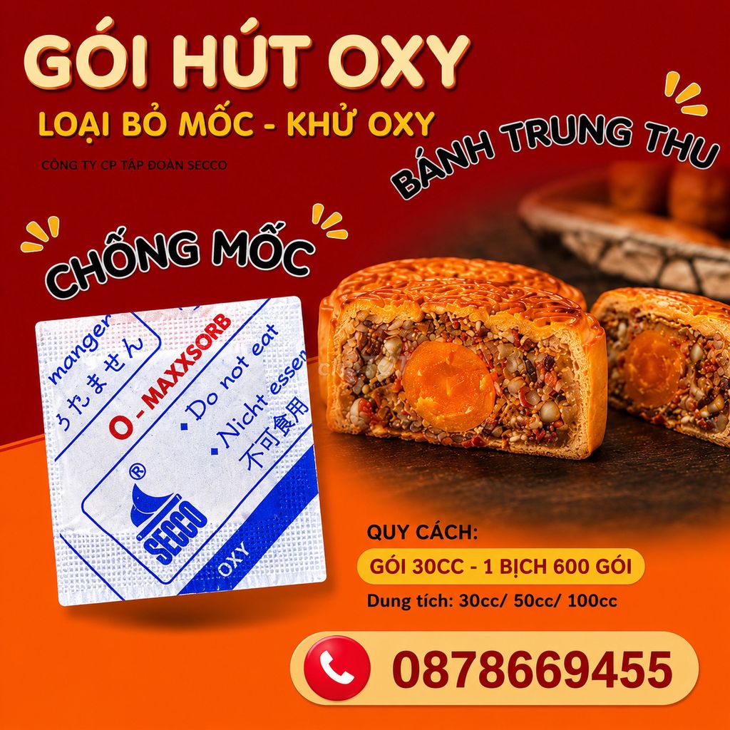 Gói hút oxy SECCO 30cc-500cc bảo quản thực phẩm. Mua bán Đồ ăn, thực phẩm và các loại khác tại Quận 12 Tp Hồ Chí Minh được đăng bởi Gói hút ẩm TP hình 1