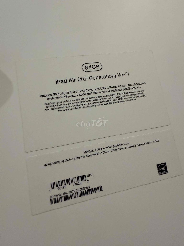 IPAD AIR4 Blue Người Dùng 99,99% Như Mới !