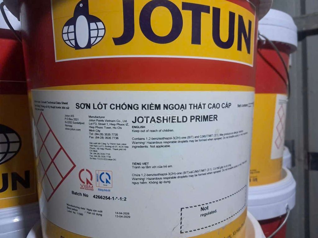 Sơn lót Jotun Jotashield Primer. Mua bán Đồ chuyên dụng, Giống nuôi trồng tại Huyện Nhà Bè Tp Hồ Chí Minh được đăng bởi Giàu Huỳnh nhận vận chuyển hàng hóa  hình 1