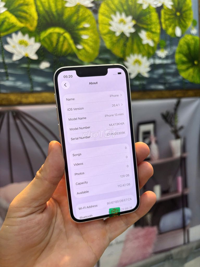 13 mini 128GB Trắng Full zin Đã sử dụng. Mua bán Điện thoại tại Quận Bắc Từ Liêm Hà Nội được đăng bởi Cửa hàng Bính Táo hình 1