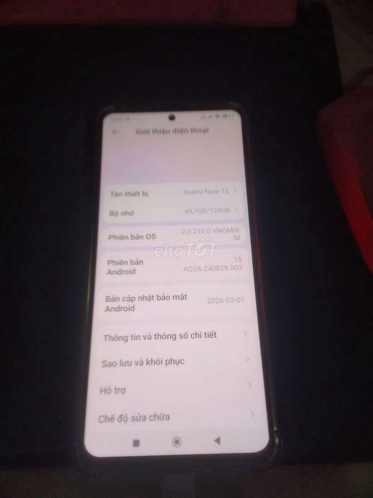 Xiaomi Redmi Note 13 128GB xai êm đep. Mua bán Điện thoại tại Quận Ninh Kiều Cần Thơ được đăng bởi Nguyen huy hình 1
