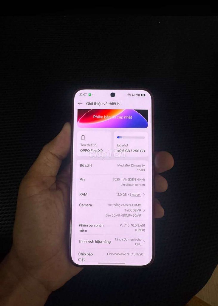 Bán or GL oppo find x9 12/256. Mua bán Điện thoại tại Quận Thanh Khê Đà Nẵng được đăng bởi Classic games hình 1