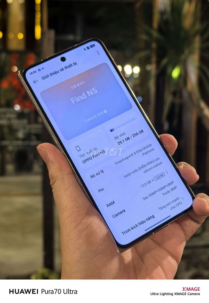 Oppo Find N5 256GB. Mua bán Điện thoại tại Thành phố Châu Đốc An Giang được đăng bởi Thái Duy hình 1