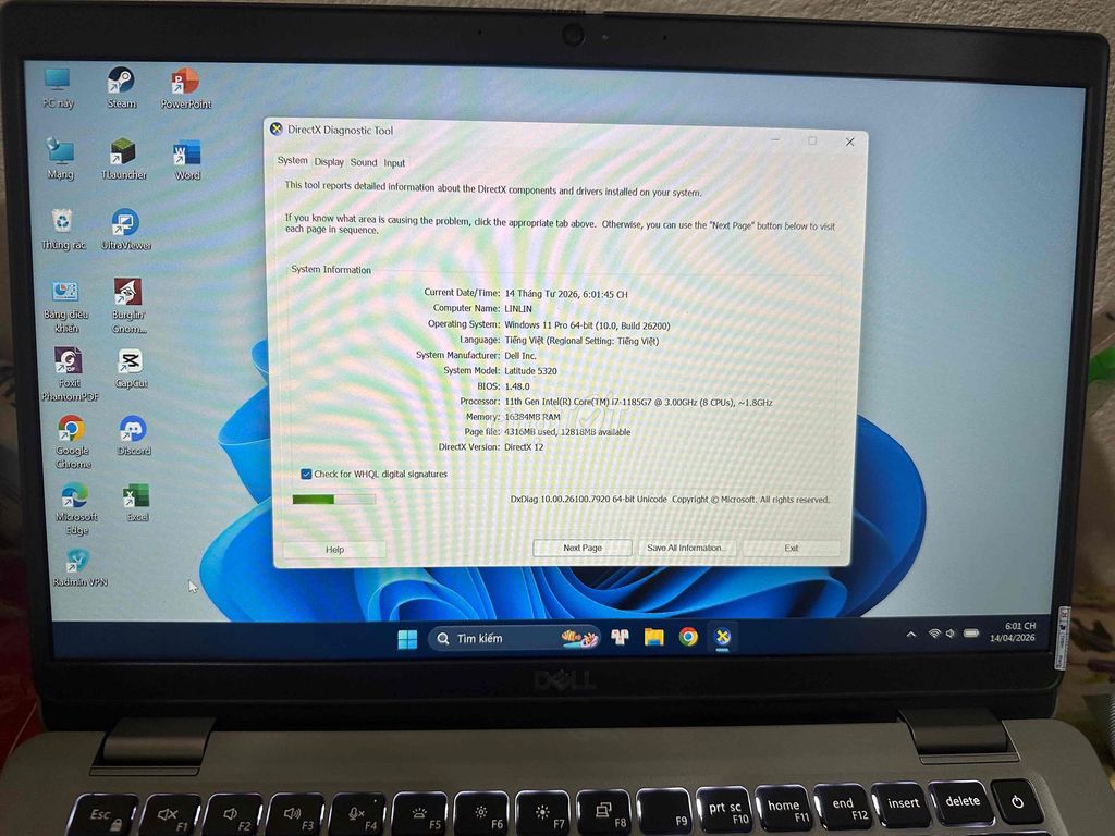 dell latitude 5320 chip 1185G7. Mua bán Laptop tại Huyện Di Linh Lâm Đồng được đăng bởi Gii Linh hình 1
