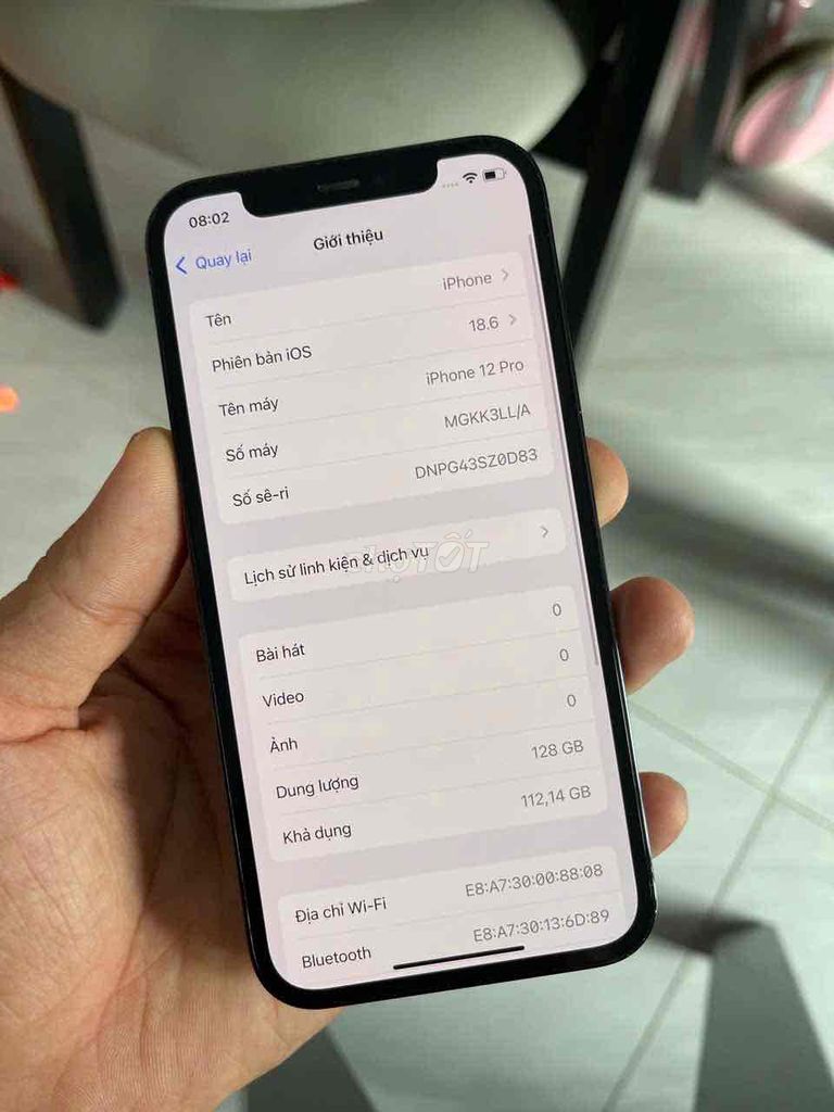 iPhone 12 Pro 128GB Lock Mỹ zin áp suất Pin79%. Mua bán Điện thoại tại Quận 8 Tp Hồ Chí Minh được đăng bởi điện thoại giá rẻ  hình 1
