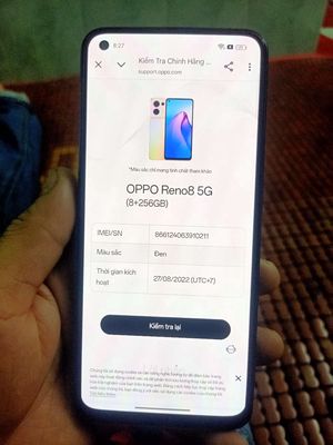 Oppo Reno 8 5G 256GB đẹp keng. Mua bán Điện thoại tại Thành phố Thủ Đức Tp Hồ Chí Minh được đăng bởi kho thiết bị Karaoke Bãi xịn