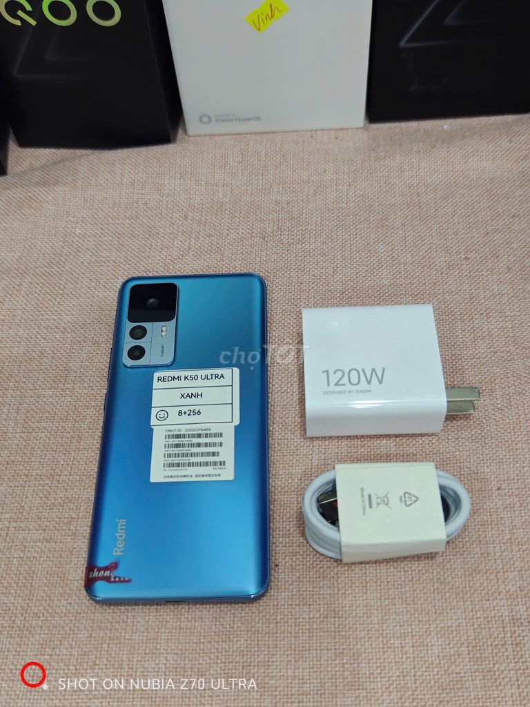 Redmi K50 Ultra 8/256 Xanh sạc 120w có ship COD. Mua bán Điện thoại tại Quận Hoàng Mai Hà Nội được đăng bởi Trần Ngọc Hiếu hình 1