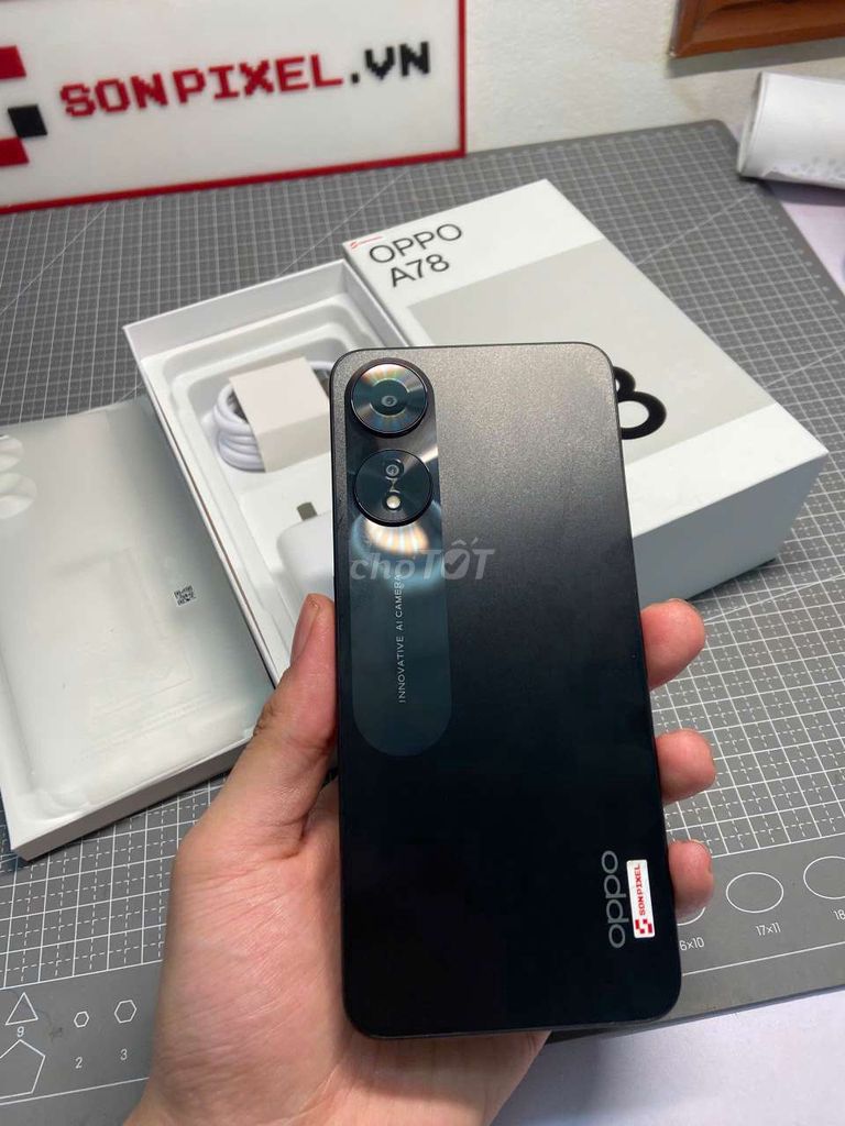 Oppo A78 Đen. Mua bán Điện thoại tại Quận Hoàng Mai Hà Nội được đăng bởi Sơn Pixel hình 1