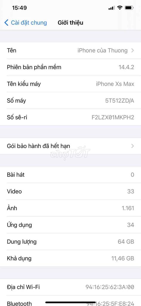 Apple iPhone Xs Max 64GB Bạc. Mua bán Điện thoại tại Huyện Hoài Đức Hà Nội được đăng bởi Thường hình 1