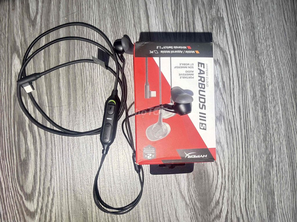 Tai nghe HyperX Cloud Earbuds III Đen. Mua bán Tivi, Âm thanh tại Huyện Vĩnh Cửu Đồng Nai được đăng bởi Nguyễn Hải Công hình 1
