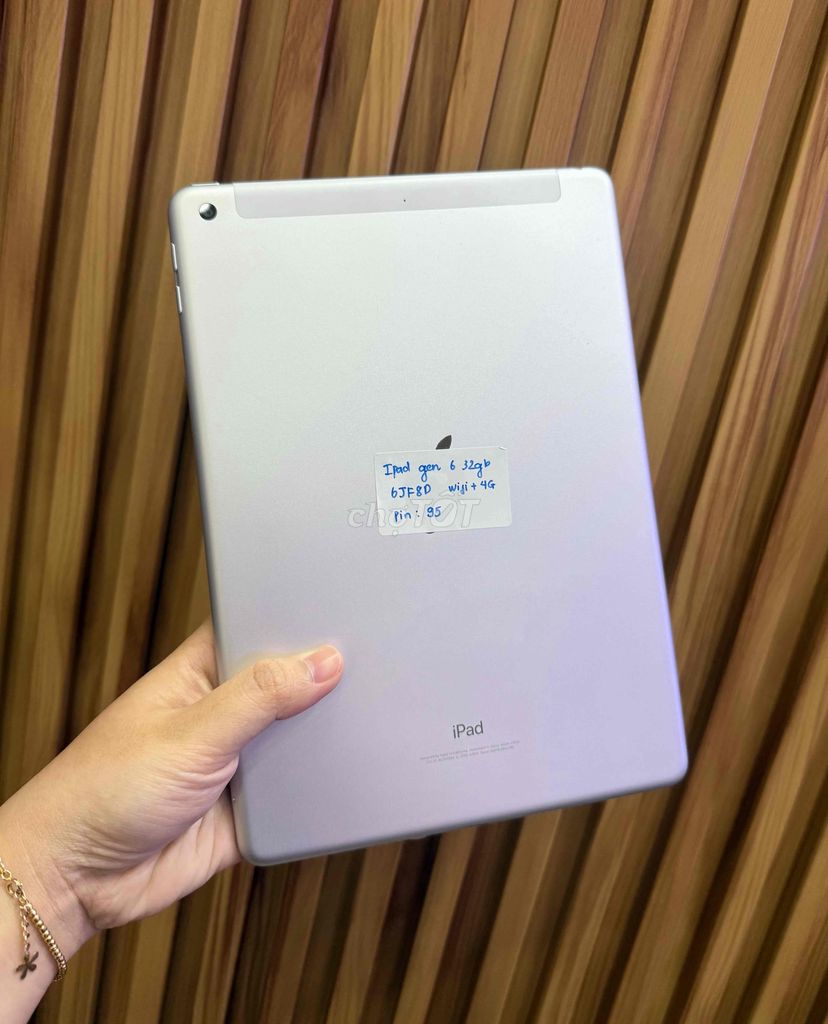 Ipad gen 6 32gb wifi + 4g máy zin đẹp pin zin 95