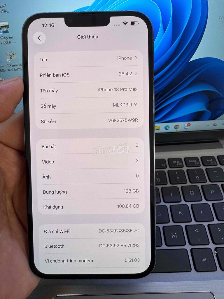 iPhone 13 Pro Max 128GB Xanh Đã sử dụng. Mua bán Điện thoại tại Quận 6 Tp Hồ Chí Minh được đăng bởi QUỐC THIÊN BÁN GÓP 0 ĐỒNG  hình 1