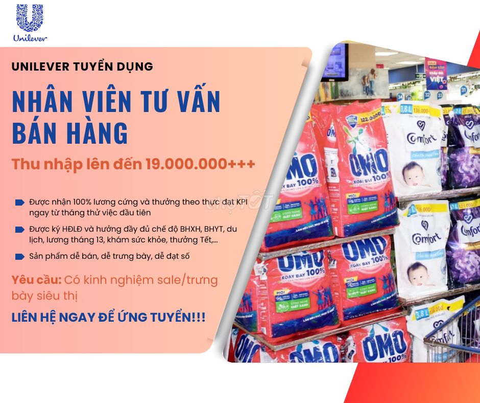 TP HÀ TIÊN TUYỂN NV SALES THỊ TRƯỜNG UNILEVER