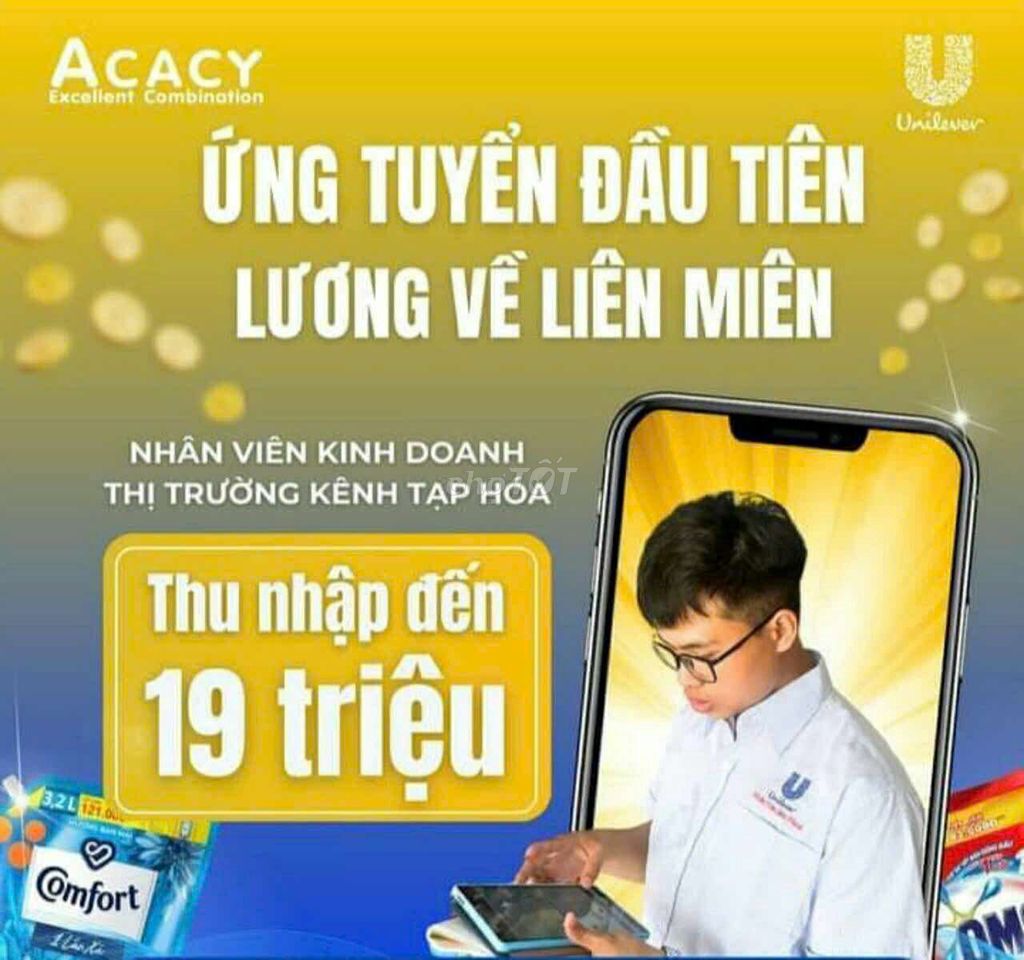 VIỆC SALE THỊ TRƯỜNG UNILEVER TP QUÃNG NGÃI