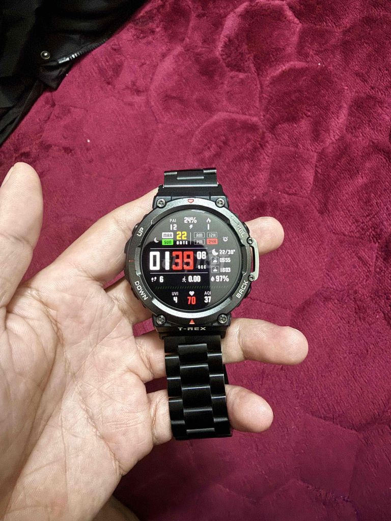Amazfit T-Rex 2 Đen. Mua bán Thiết bị đeo thông minh tại Quận Liên Chiểu Đà Nẵng được đăng bởi Hoàng Tùng hình 1