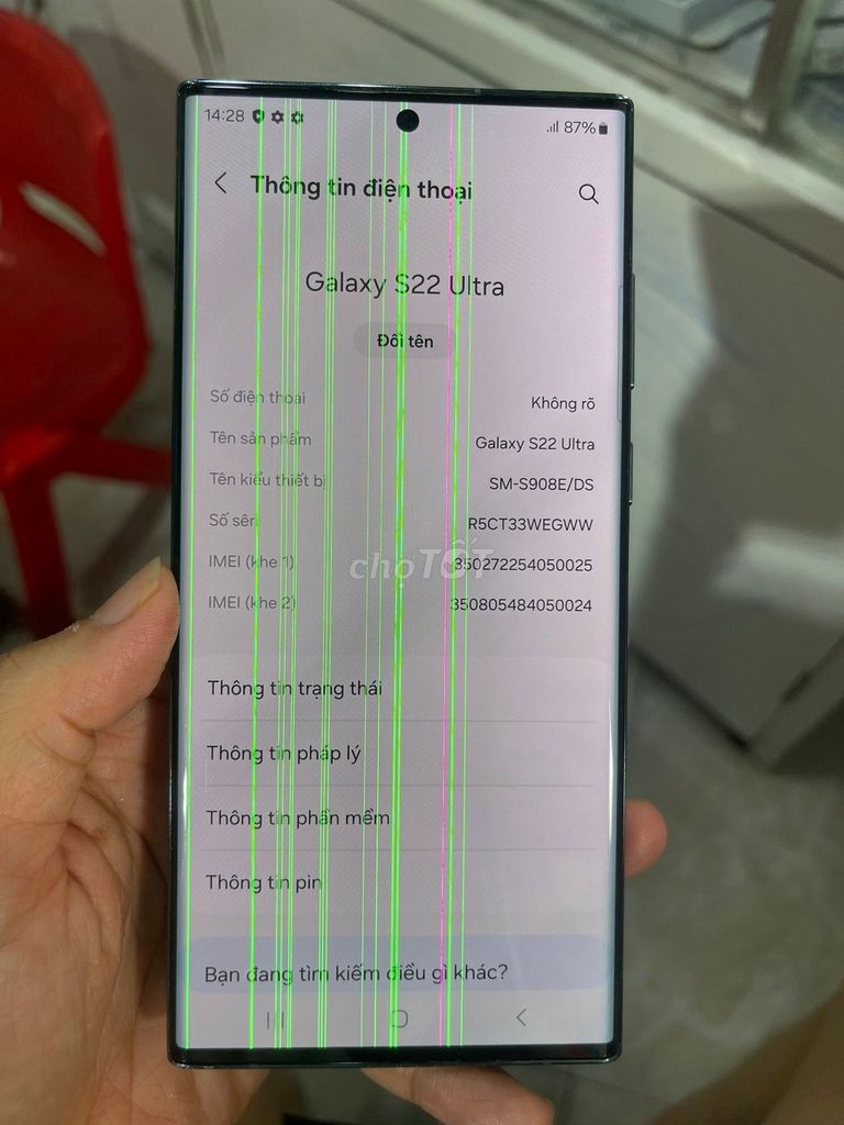 Samsung Galaxy S22 Ultra 12GB/256GB Đen. Mua bán Điện thoại tại Quận 1 Tp Hồ Chí Minh được đăng bởi Hội Đồ Điện Tử hình 1