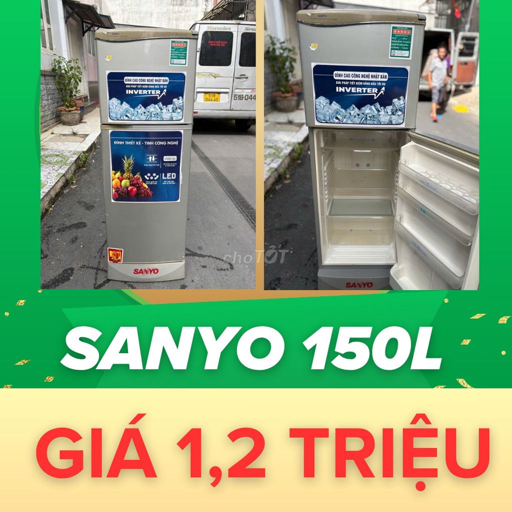 🔥 THANH LÝ TỦ SANYO 150L ZIN ĐẸP – CHỈ 1,2 TRIỆU 🔥. Mua bán Tủ lạnh tại Quận Tân Phú Tp Hồ Chí Minh được đăng bởi Nam Tiến  hình 1