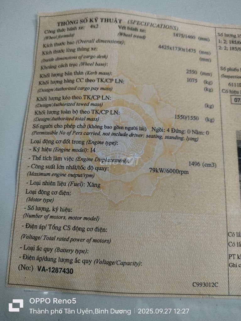 Toyota Vios 1.5G CVT 2019 Trắng Sedan. Mua bán Ô tô tại Thị xã Tân Uyên Bình Dương được đăng bởi phan cảnh phương hình 16