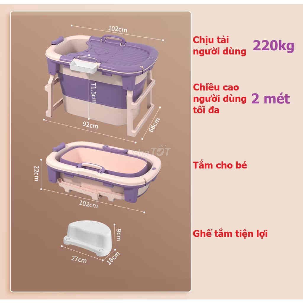 Bồn tắm mới 99% chỉ sử dụng 1 lần nhựa chất lượng. Mua bán Thiết bị vệ sinh, nhà tắm tại Quận Gò Vấp Tp Hồ Chí Minh được đăng bởi Lâm Vinh hình 1